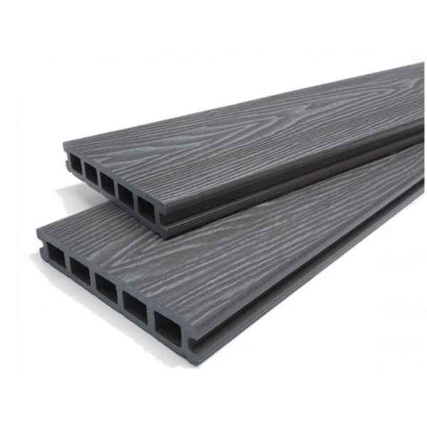 Woodgrain Grey Composite Deck Boards 4.8m