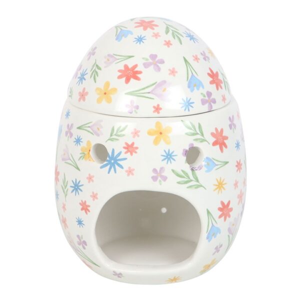 Spring Floral Print Egg Oil Burner and Wax Warmer - Image 3