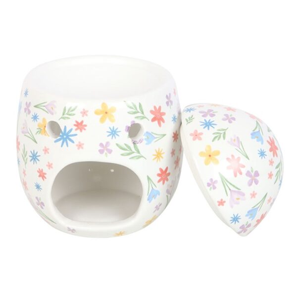 Spring Floral Print Egg Oil Burner and Wax Warmer - Image 4