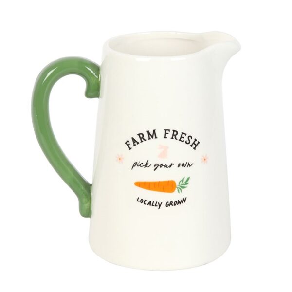 Farm Fresh Carrot Patch Ceramic Flower Jug - Image 2