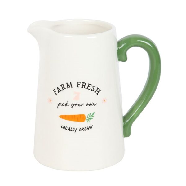 Farm Fresh Carrot Patch Ceramic Flower Jug - Image 4