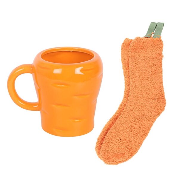 Carrot Shaped Mug and Socks Set - Image 4