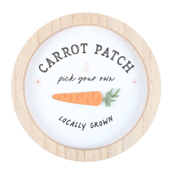 Carrot Patch Round 3D Wall Plaque - Image 2