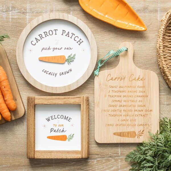 Carrot Patch Round 3D Wall Plaque - Image 5