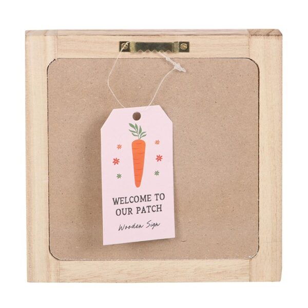 Welcome to Our Patch Wooden Frame Sign - Image 4