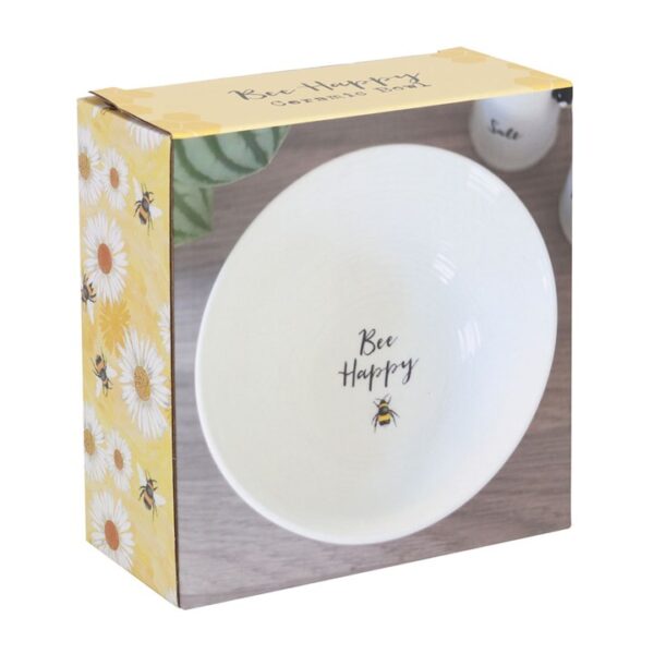Bee Happy Ceramic Bowl - Image 3