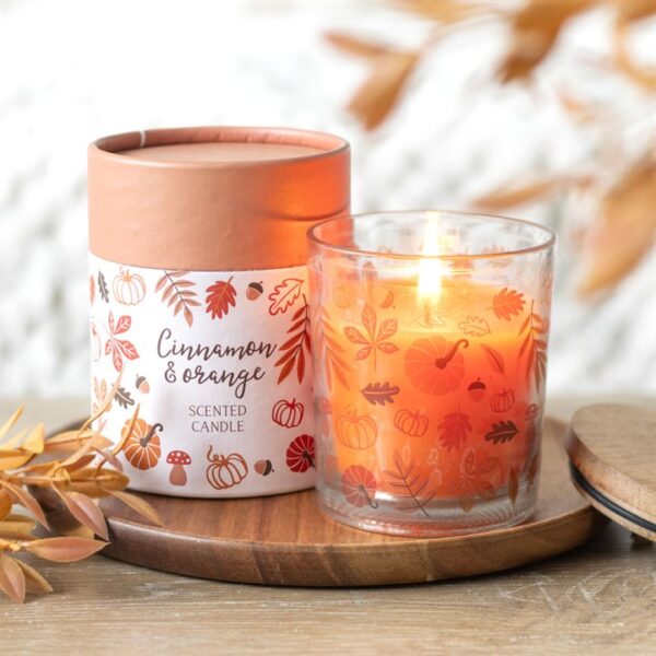 Autumn Leaves Cinnamon & Orange Candle - Image 6