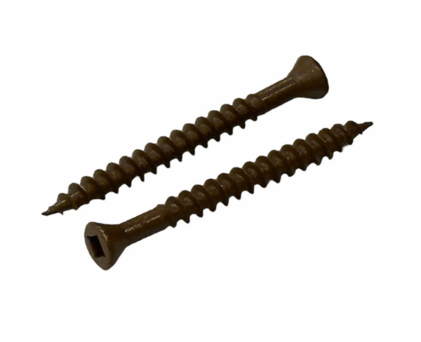 100x Colour Coded Golden Oak Screws